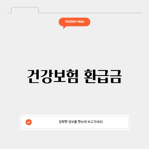 건강보험 환급금