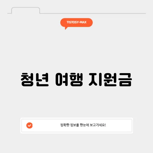 청년 여행 지원금