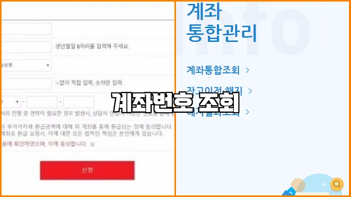 계좌번호 조회