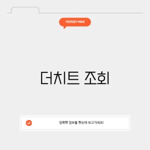 더치트 조회