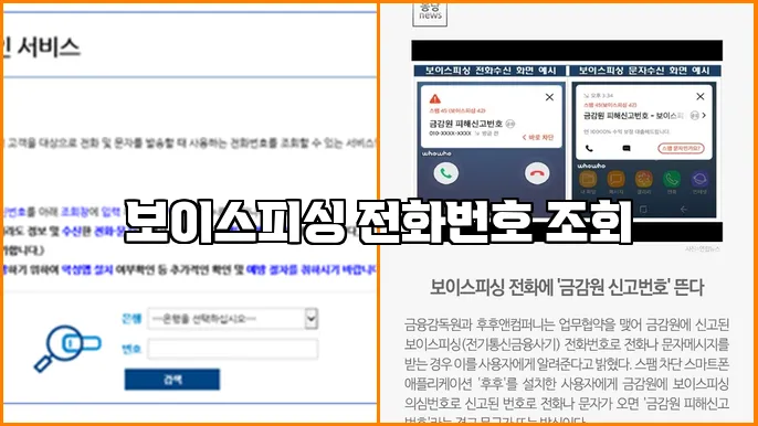 보이스피싱 전화번호 조회
