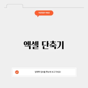 엑셀 단축기