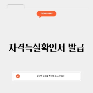 자격득실확인서 발급