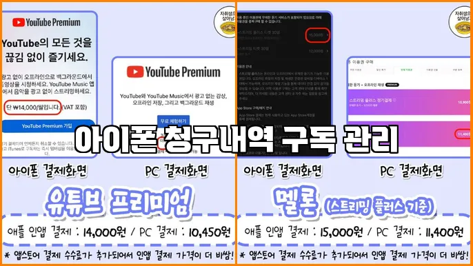 아이폰 청구내역 구독 관리