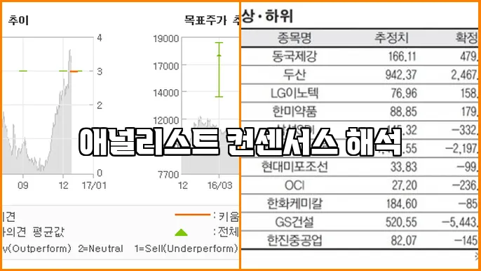 애널리스트 컨센서스 해석