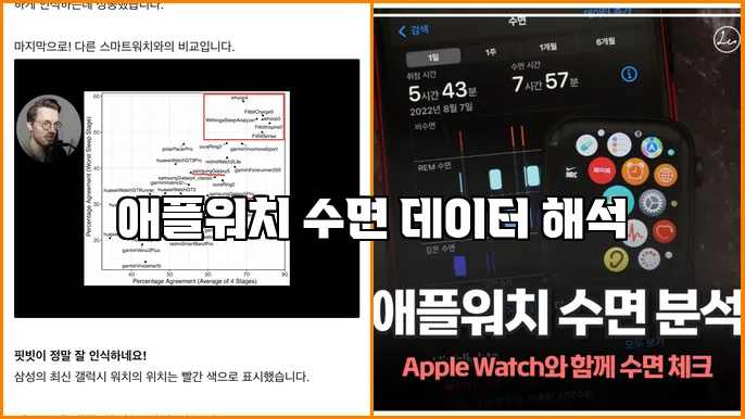 애플워치 수면 데이터 해석