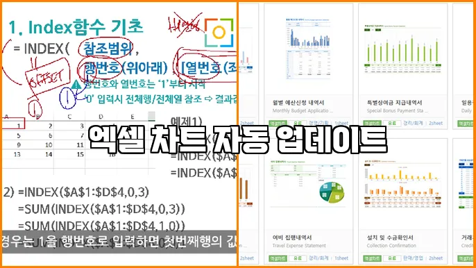 엑셀 차트 자동 업데이트