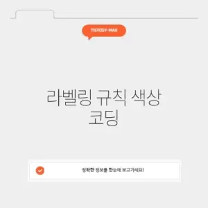 라벨링 규칙 색상 코딩