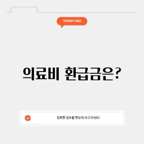 의료비 환급금 조회