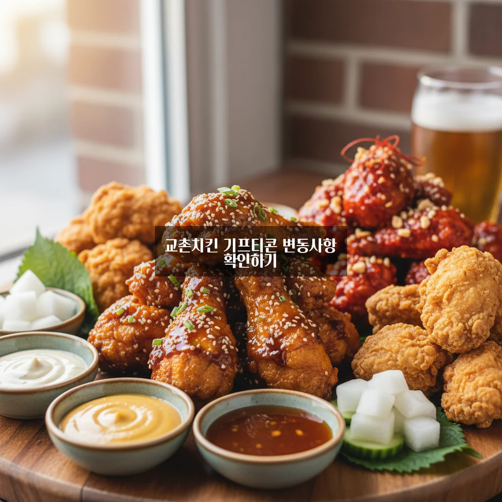 교촌치킨 기프티콘 메뉴변경 관련 이미지 1