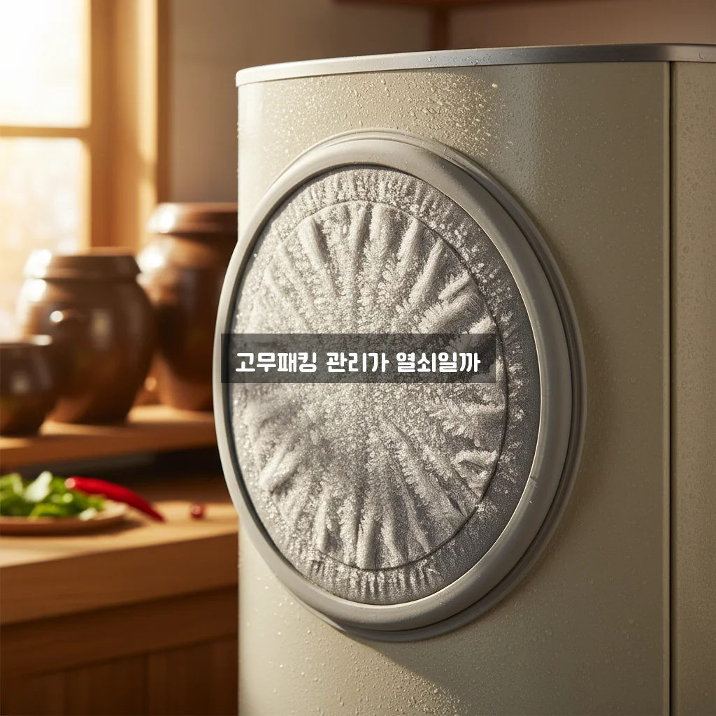 김치냉장고 성에 심할 때 해결 (고무패킹) 관련 이미지 1