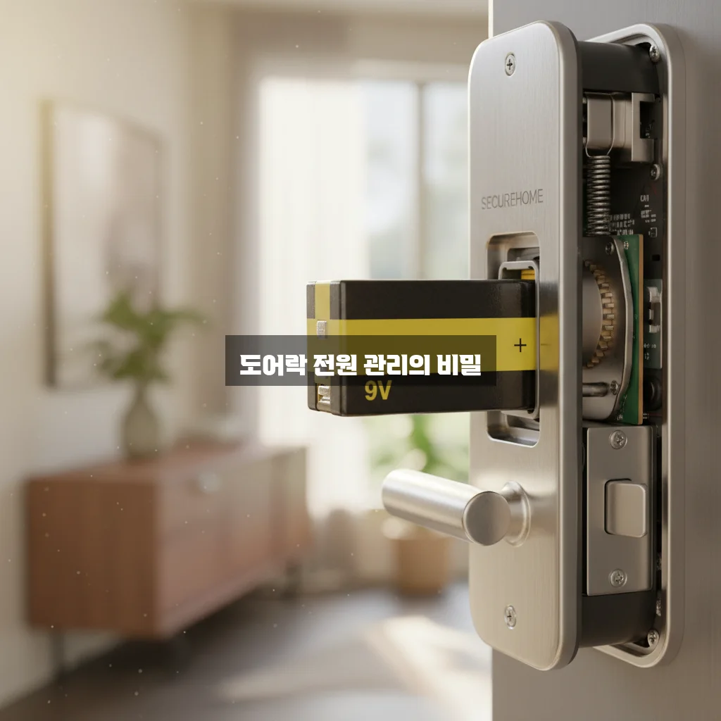 도어락 방전 9V 건전지 사용법 관련 이미지 3