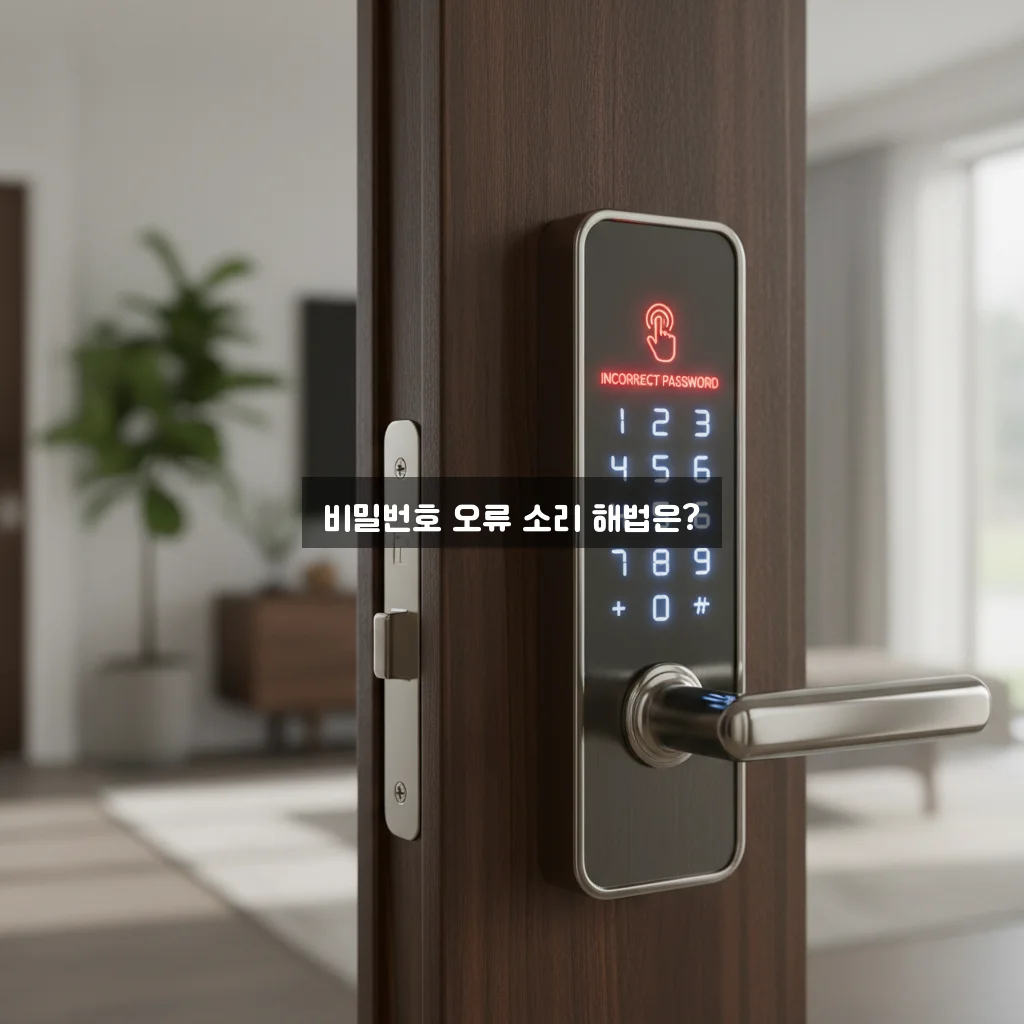 도어락 비밀번호 틀림 경고음 해제 관련 이미지 1