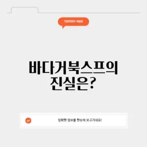 바다거북스프 문제의 공포와 해결 방법 알아보기