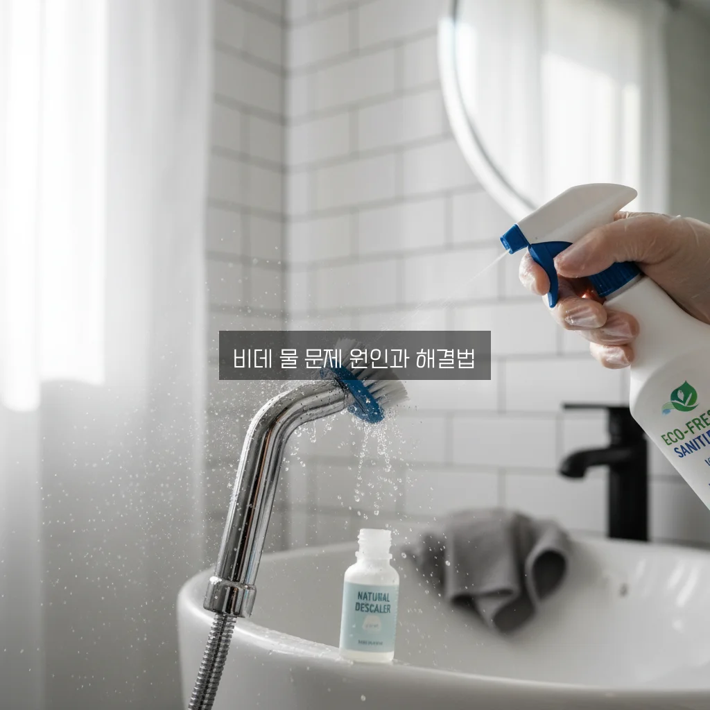 비데 물 안 나옴 및 노즐 청소 관련 이미지 3