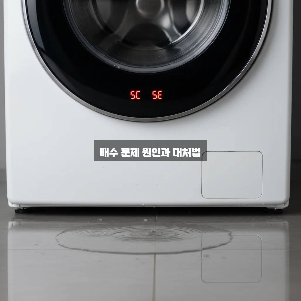 삼성 세탁기 5C / 5E 에러 (배수 불량) 해결 관련 이미지 1