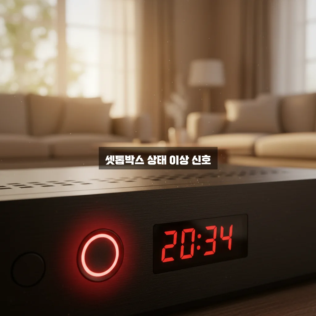 셋톱박스 빨간불 및 전원 안 켜짐 관련 이미지 1