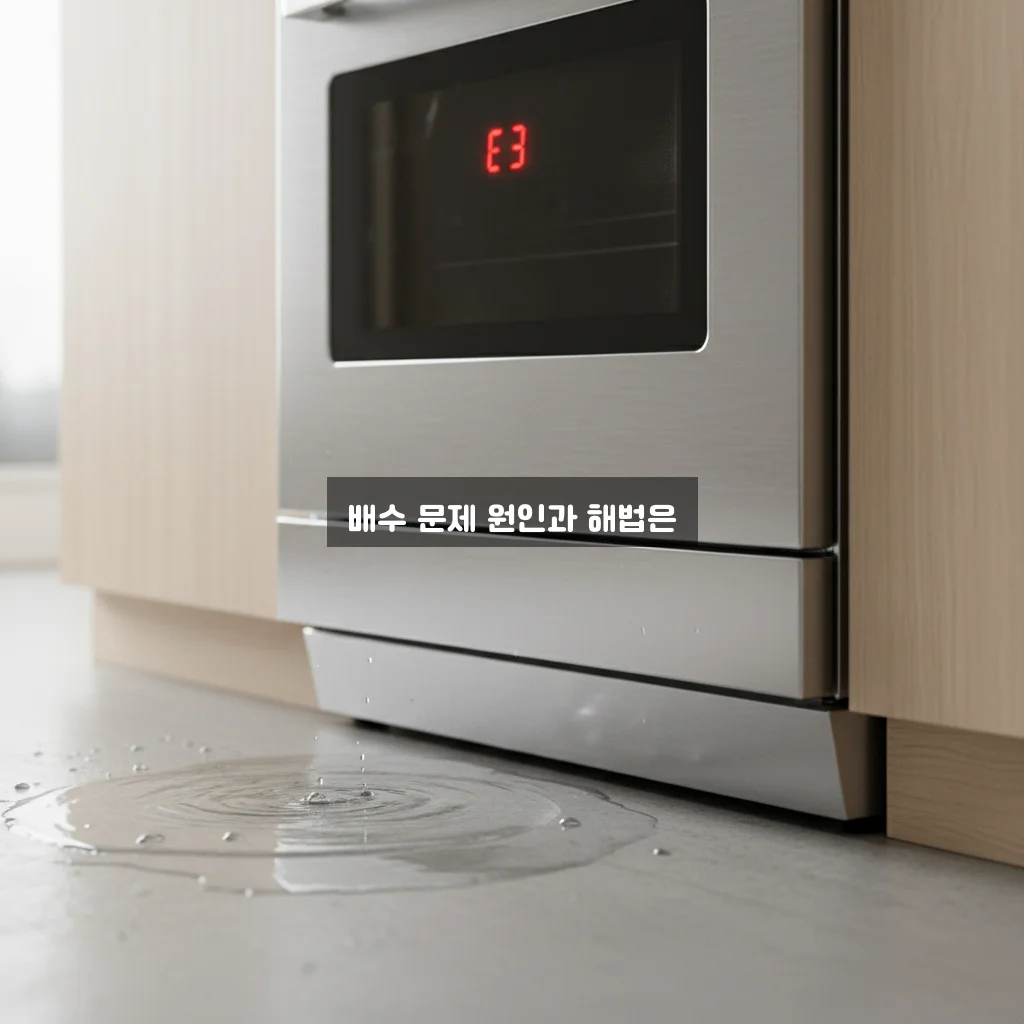 식기세척기 E3 에러 (배수 문제) 해결 관련 이미지 2