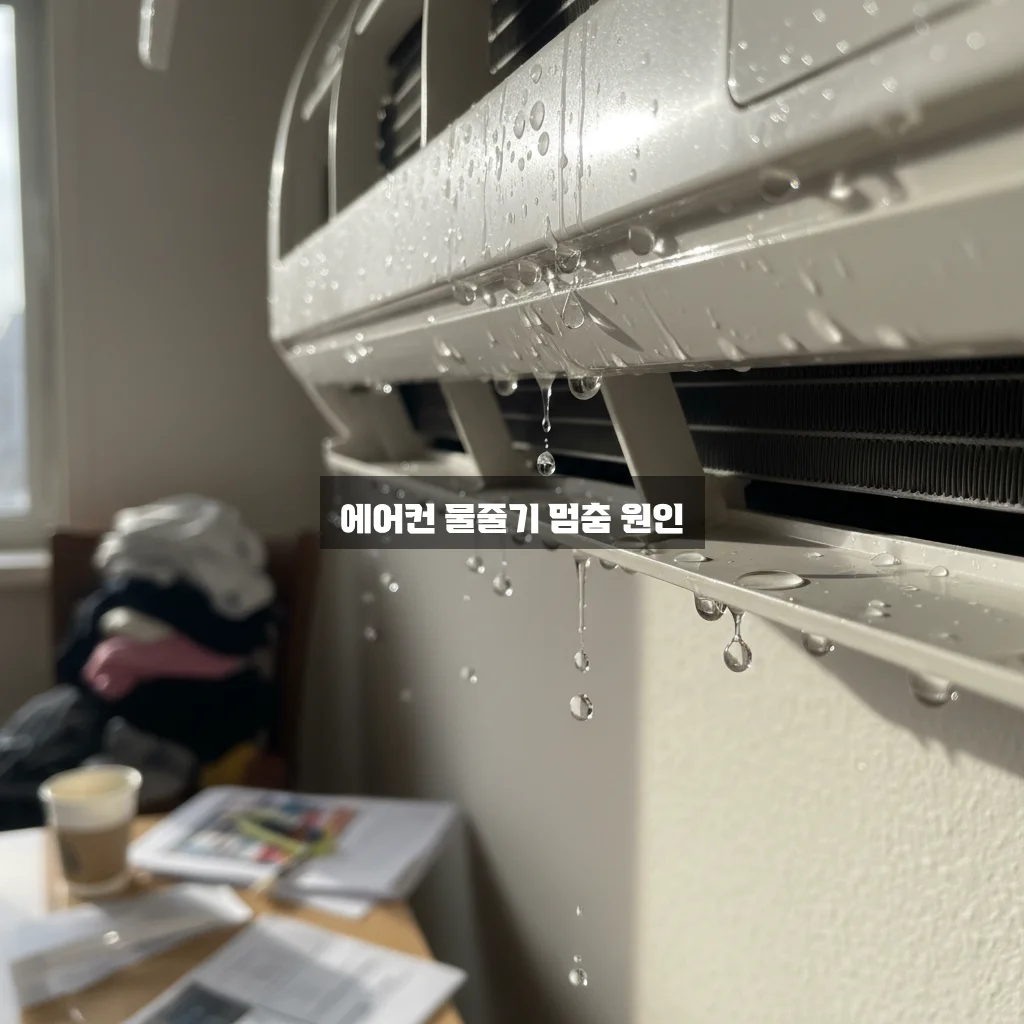 에어컨 물 떨어짐 (배수 호스 막힘) 관련 이미지 2
