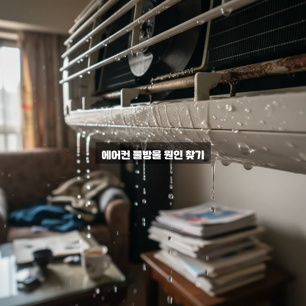에어컨 물 떨어짐 (배수 호스 막힘) 관련 이미지 3