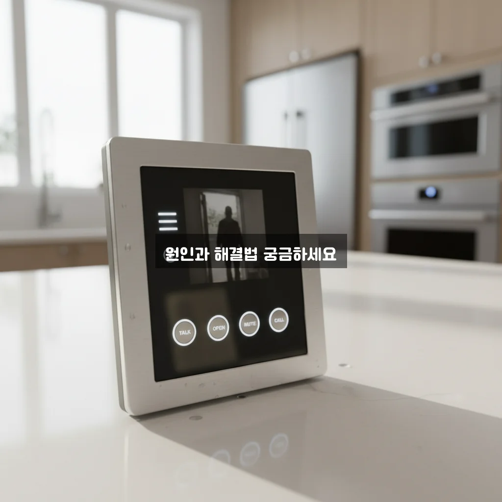 인터폰 화면 안 나옴 및 소리 안 들림 관련 이미지 1