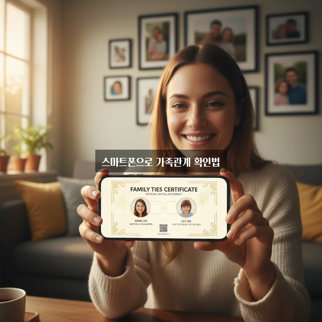 가족관계증명서 핸드폰 발급 관련 이미지 1