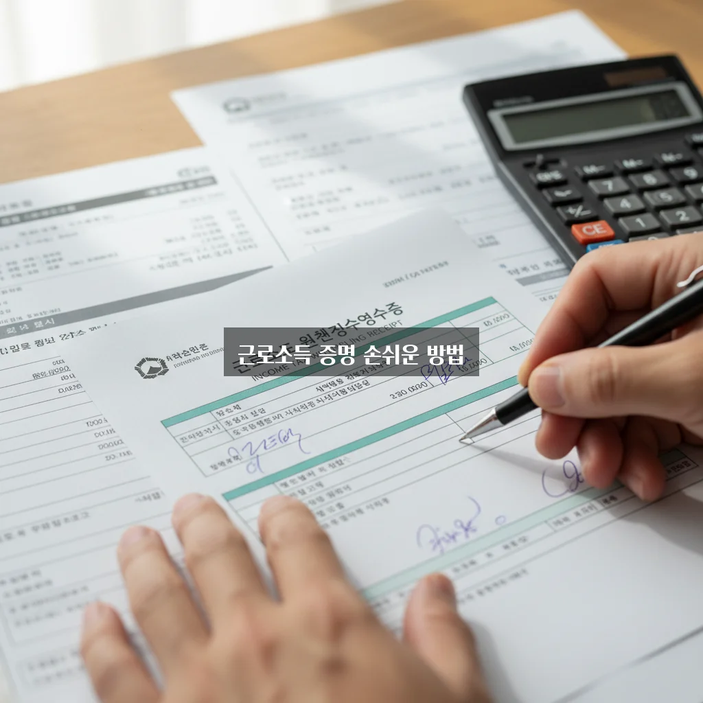 근로소득 원천징수영수증 발급 관련 이미지 1
