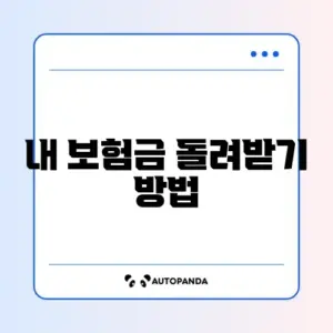 건강보험료 환급금 신청
