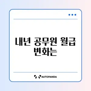 2026년 공무원 봉급표