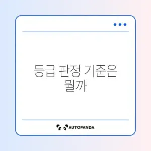 노인장기요양등급 판정