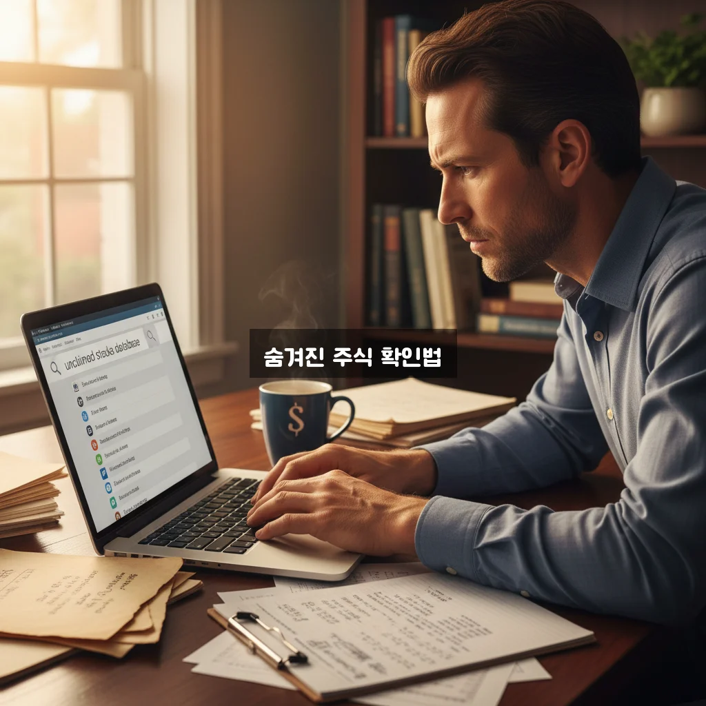 미수령 주식 찾기 관련 이미지 1