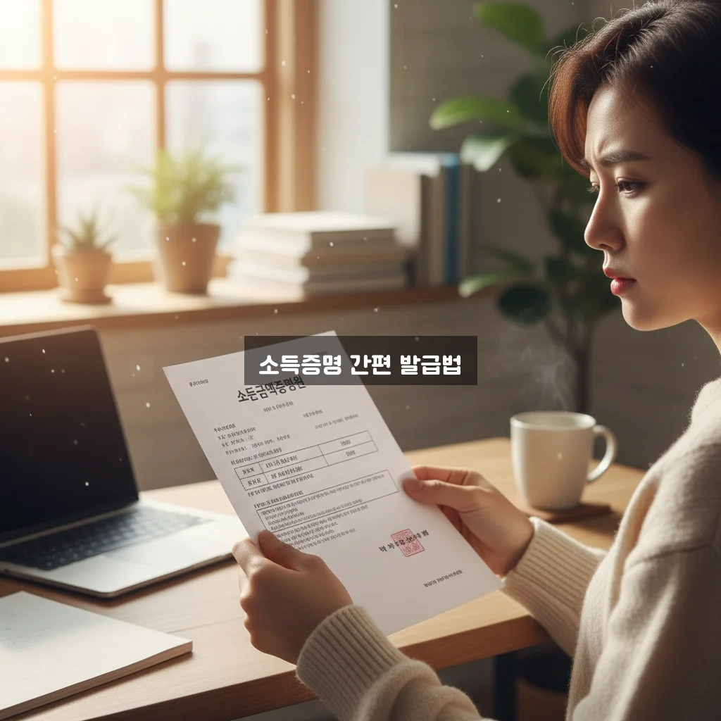 소득금액증명원 발급 방법 관련 이미지 1