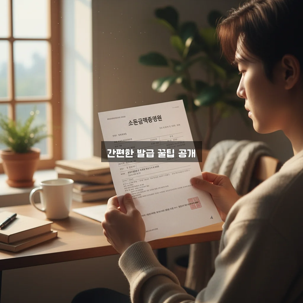 소득금액증명원 발급 방법 관련 이미지 2