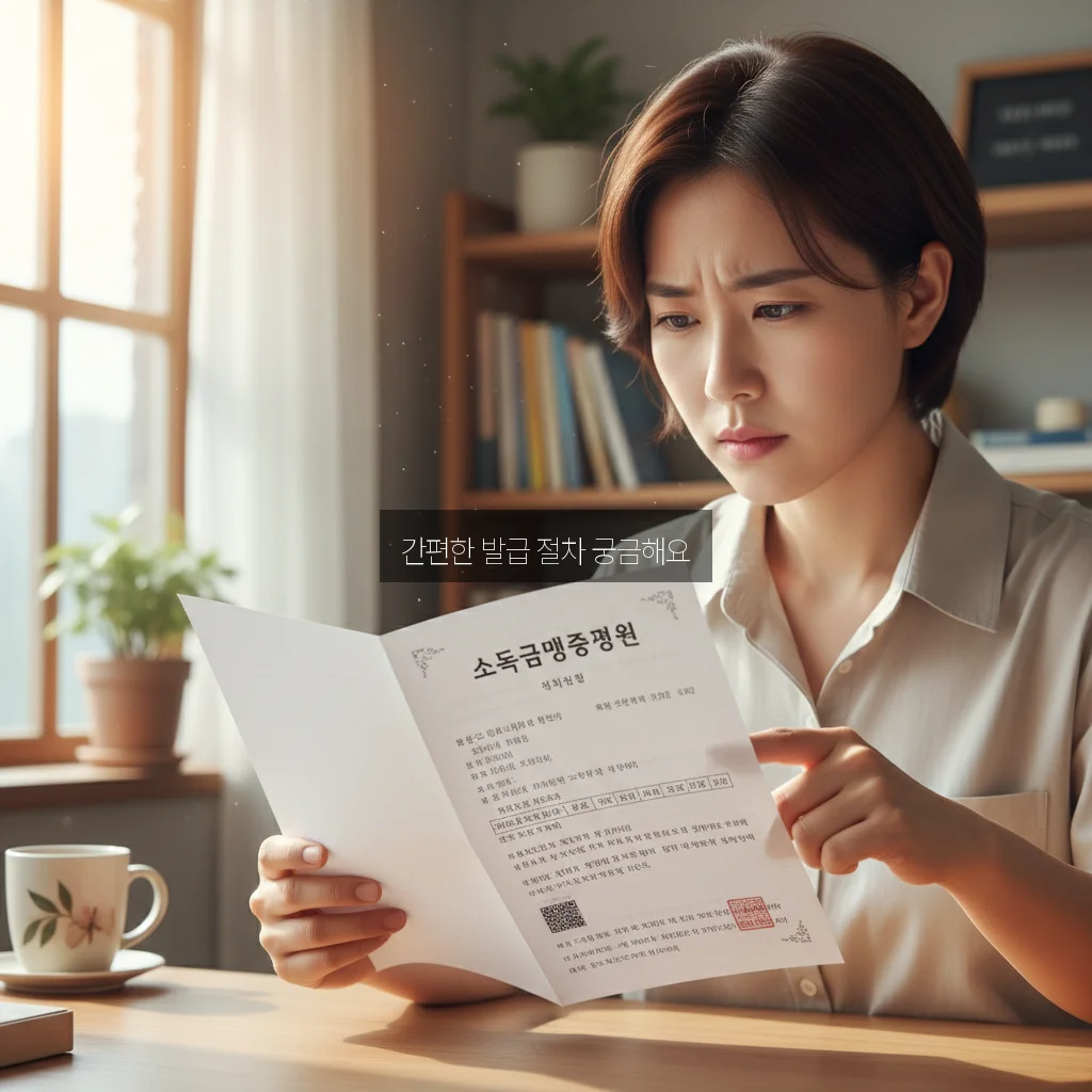 소득금액증명원 발급 방법 관련 이미지 3