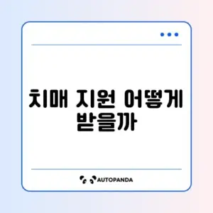 치매안심센터 서비스