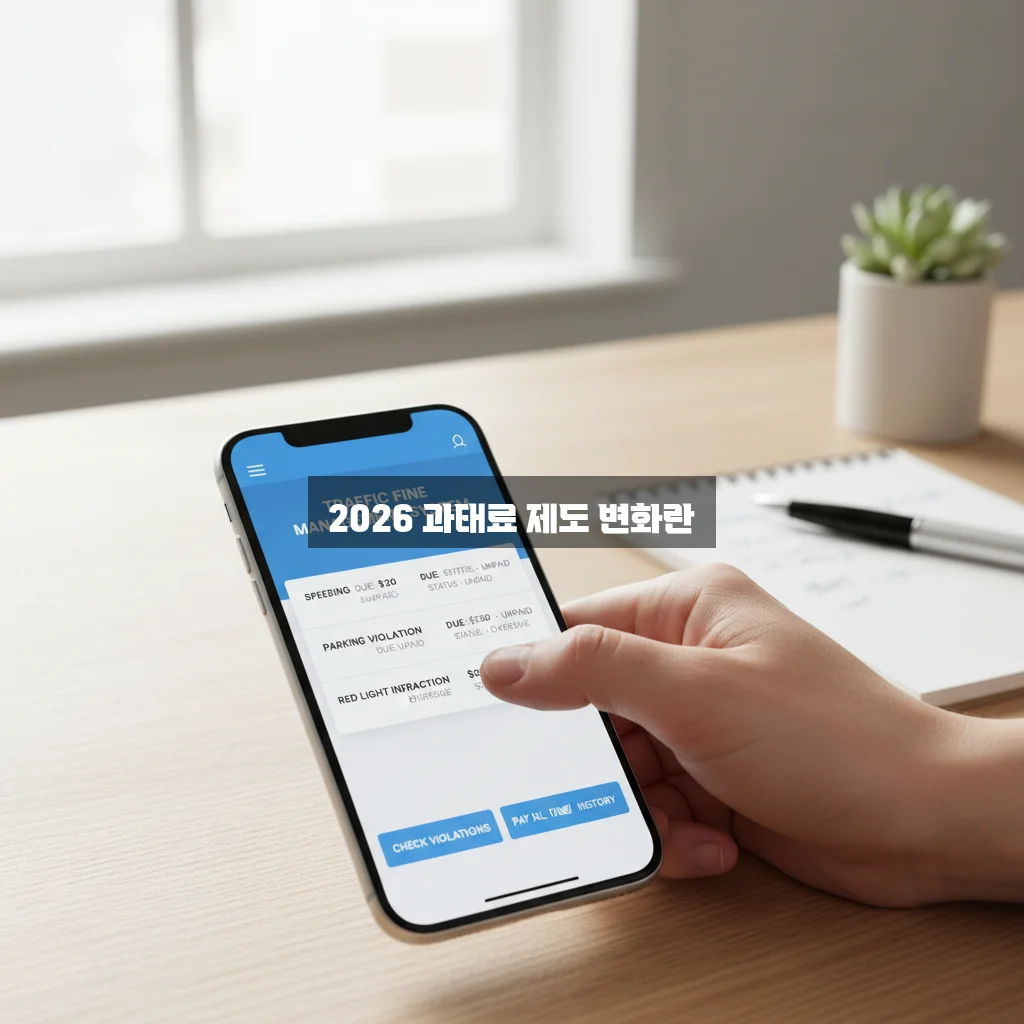2026년 과태료 조회 및 납부 변경 완벽 가이드 알아보기 관련 이미지 2