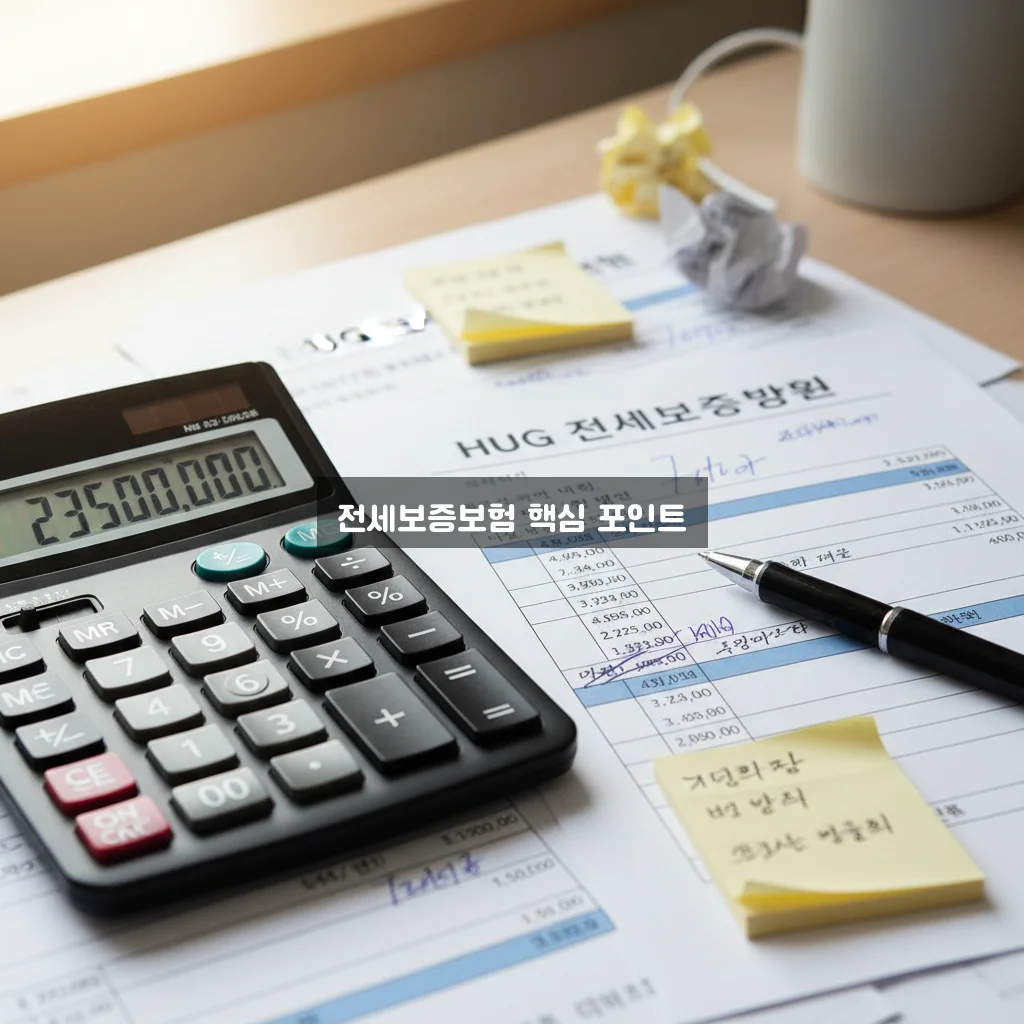 HUG 전세보증보험 계산 방법 완벽 정리 알아보기 관련 이미지 1