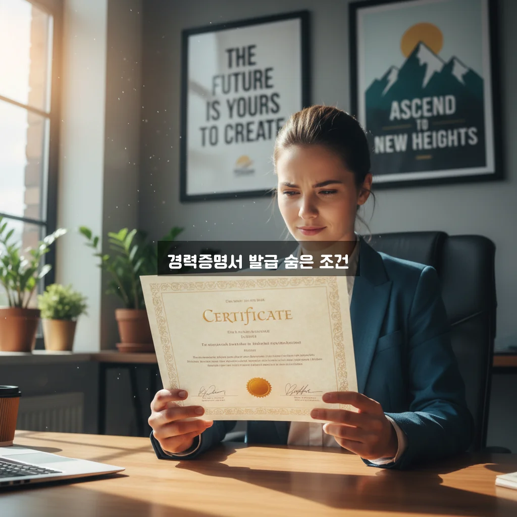 경력증명서 발급 자격, 단계별 완벽 가이드 알아보기 관련 이미지 1