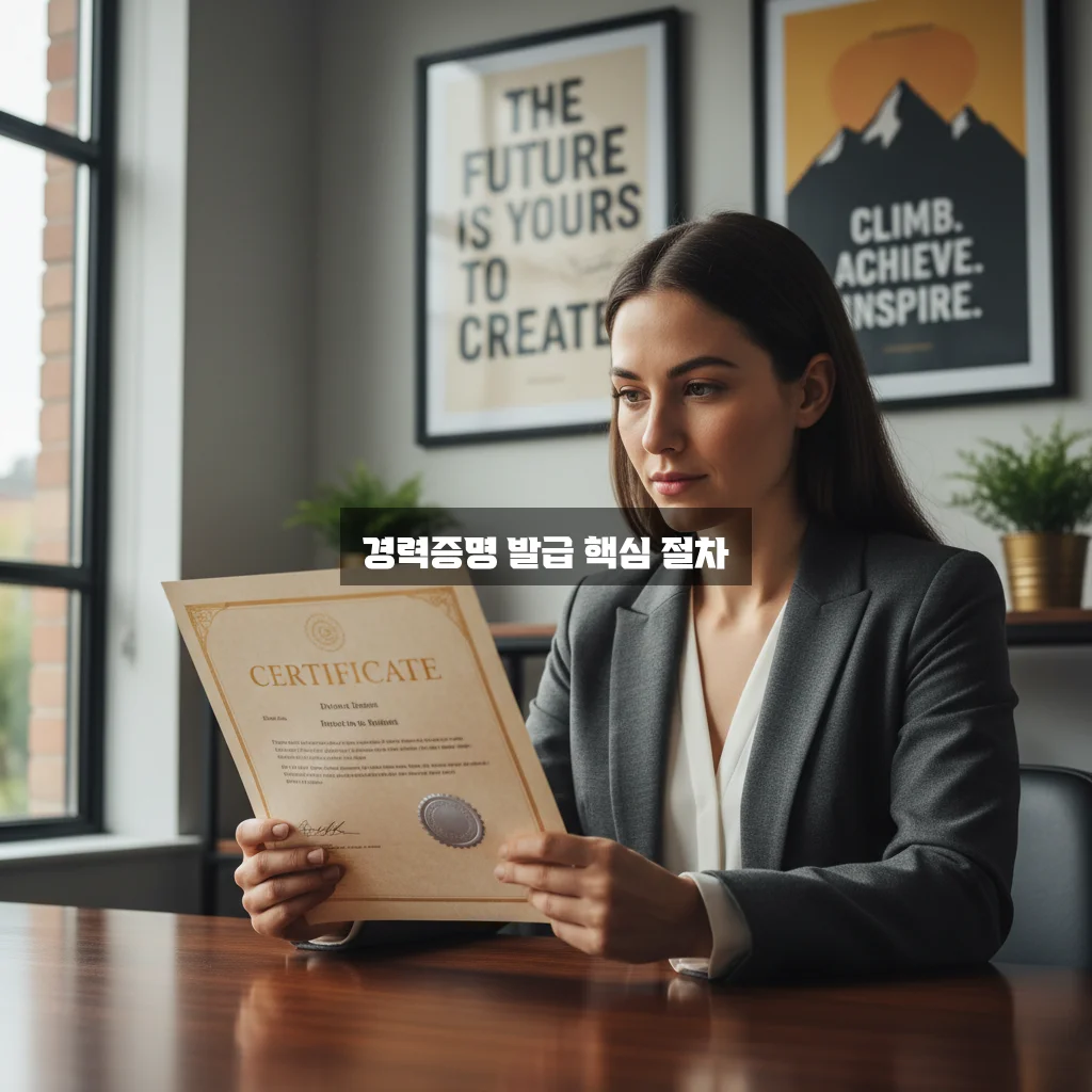 경력증명서 발급 자격, 단계별 완벽 가이드 알아보기 관련 이미지 3