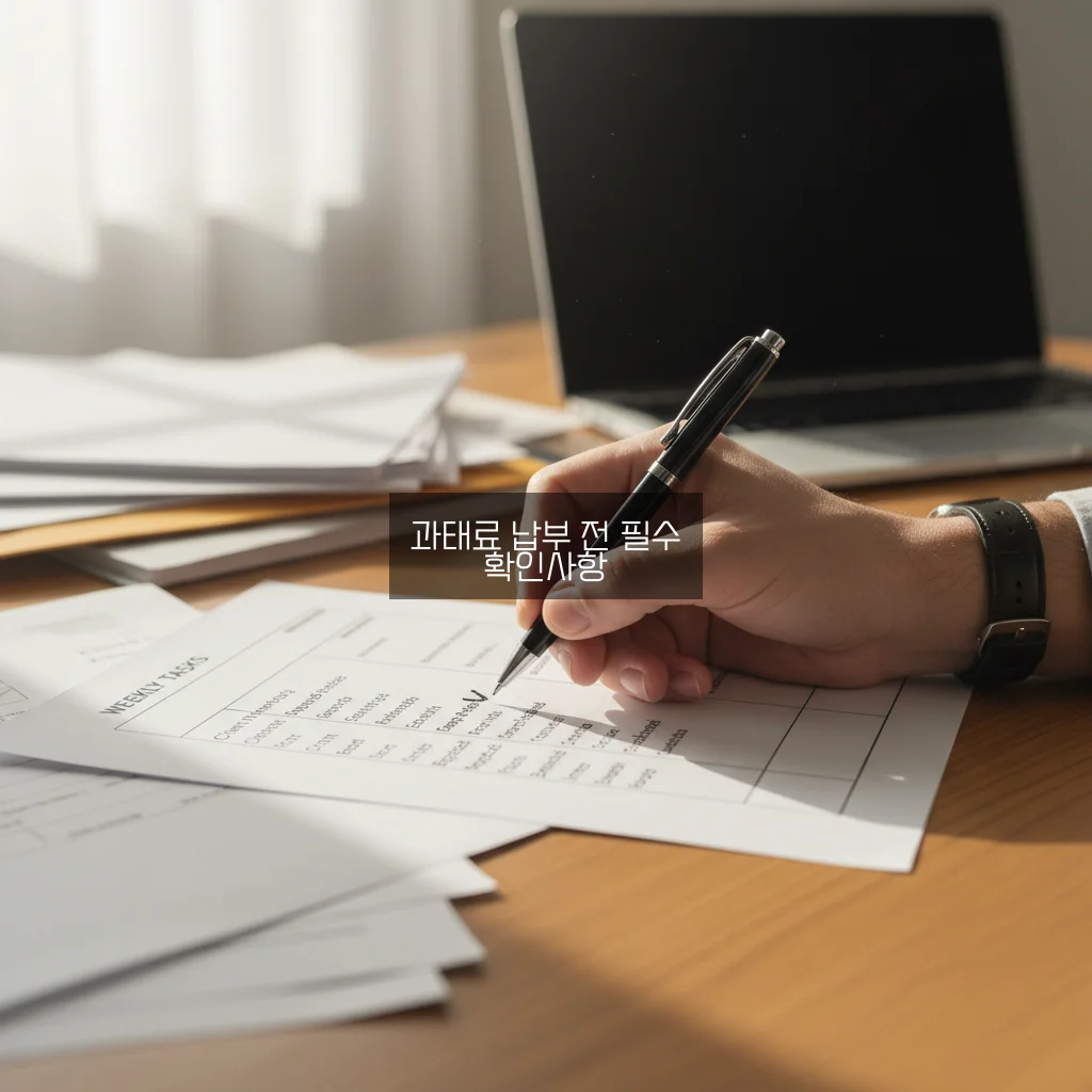 과태료 조회 납부 자격 완벽 체크리스트 가이드 알아보기 관련 이미지 1