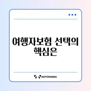 해외여행자보험 추천과 비교 완벽 정리 가이드