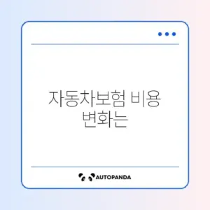 자동차보험 갱신 비용 최신 정보 완벽 정리