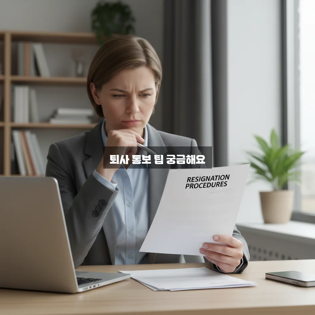 퇴사 통보 기간 청구 방법 완벽 정리 가이드 관련 이미지 2