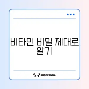 만성 피로 회복에 좋은 고함량 비타민 B군 부작용 없는 복용법 완벽 정리