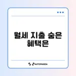 월세 세액공제, 집주인 동의 꼭 필요한지 완벽 정리