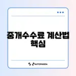 부동산 중개수수료와 부가세 계산기 완벽 가이드