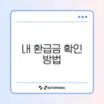 본인부담상한제 환급금 쉽게 조회하는 완벽 가이드 알아보기