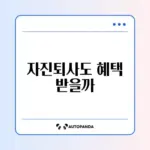 실업급여 자진퇴사 수급 조건 완벽 가이드 알아보기