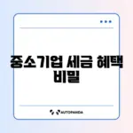 중소기업 취업자 소득세 감면 경정청구 완벽 가이드 알아보기