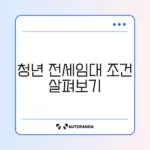 청년 전세임대주택 지원 조건 완벽 정리 가이드